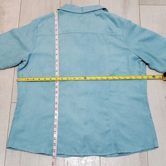 Croft & Barrow Shirt, Sz XL, Blue, Button down, Long Sleeve, Polyester - Picture 9 of 14